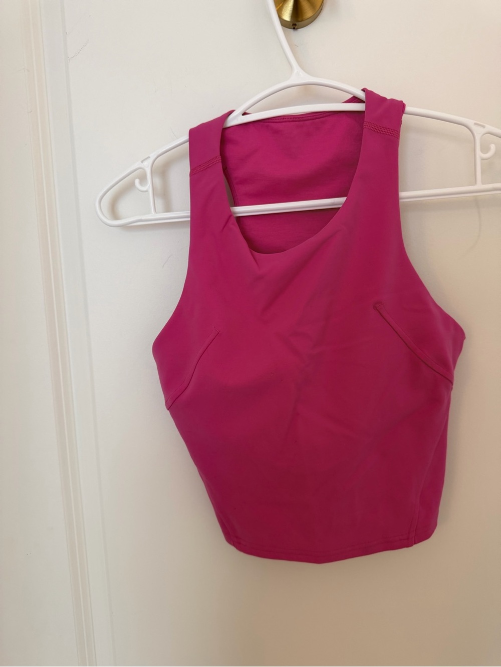 lululemon athletica Fuchsia Racerback Crop Tank